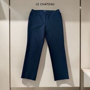 Le Château, Black Dress Pants Career Office Workwear Stretch, Size 8